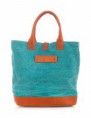 Bolso blau i marró